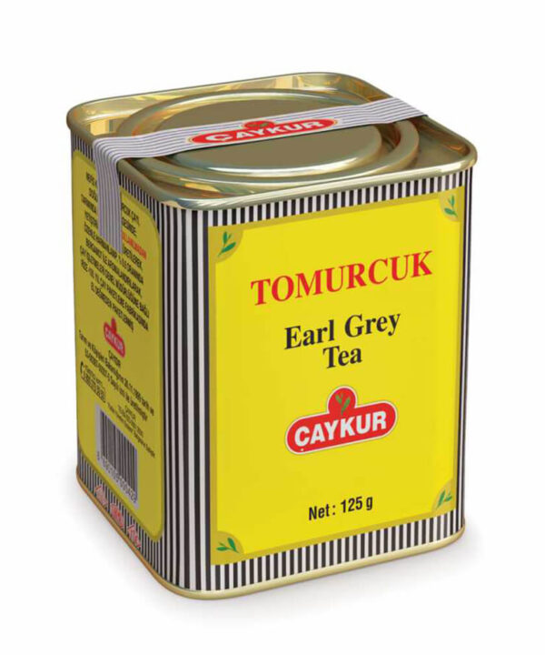 Caykur Tomurcuk Turkish Earl Grey Black Tea Metal Box 125G