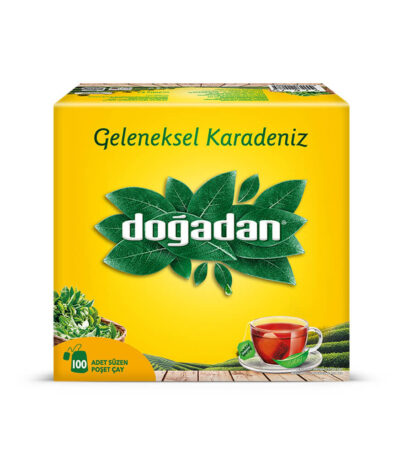 Dogadan Traditional Turkish Black Tea 100 Tea Cup Sachets