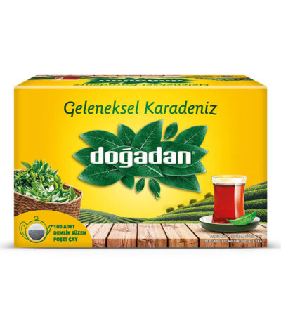 Dogadan Traditional Turkish Black Tea 100 Tea Pot Sachets