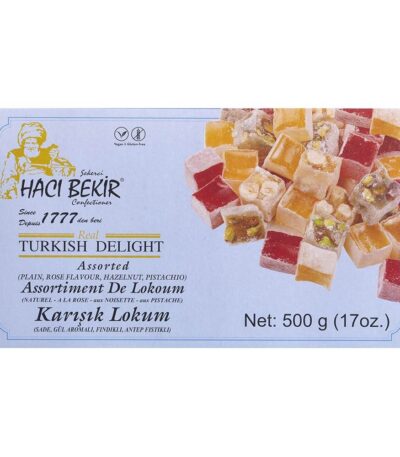 Haci Bekir Assorted Turkish Delight with Nuts 500G