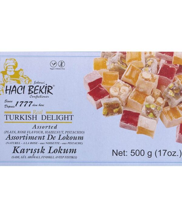 Haci Bekir Assorted Turkish Delight with Nuts 500G