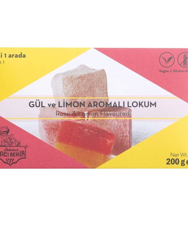 Haci Bekir Turkish Delight with Rose and Lemon Box
