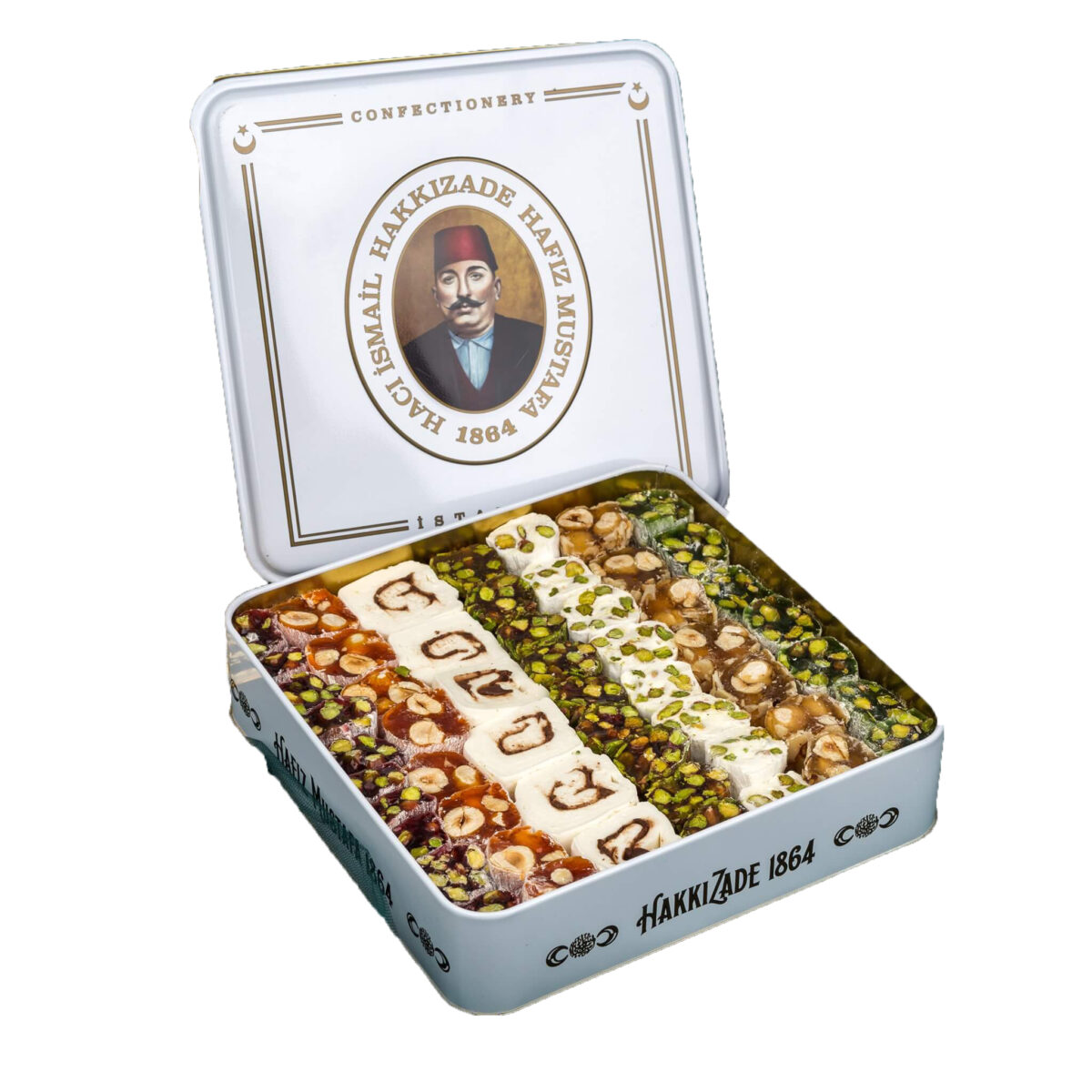 Hafiz Mustafa Assorted Turkish Delight in Metal