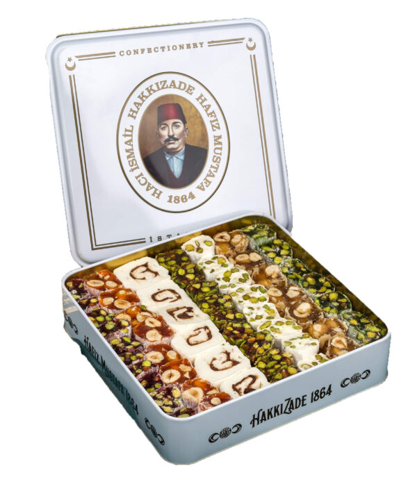 Hafiz Mustafa Assorted Turkish Delight in Metal Box