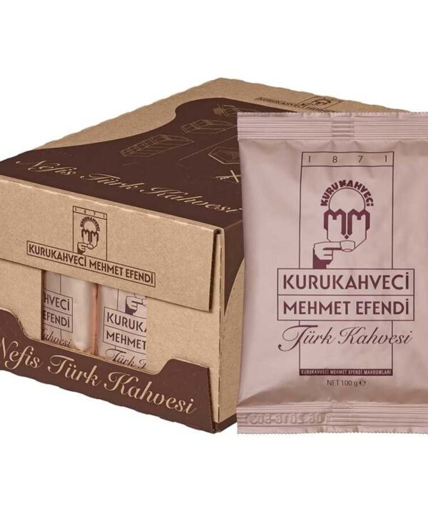 Kurukahveci Mehmet Efendi Turkish Coffee 25x100G Packs Bulk