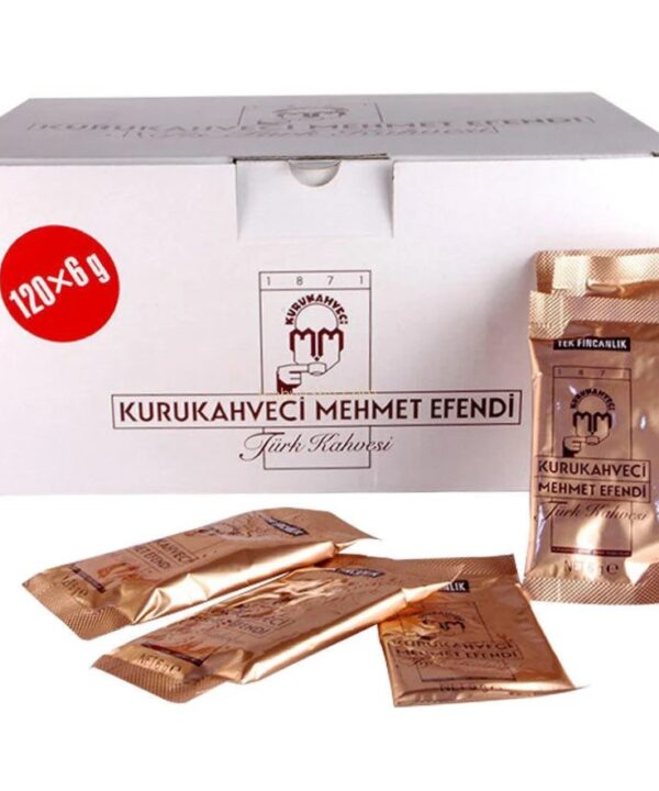 Kurukahveci Mehmet Efendi Turkish Coffee Sachets 120x6G Bulk