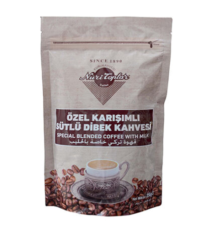 Kurukahveci Nuri Toplar Special Blended Dibek Coffee with Milk 250G