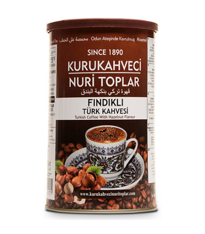 Kurukahveci Nuri Toplar Turkish Coffee with Hazelnut 250G