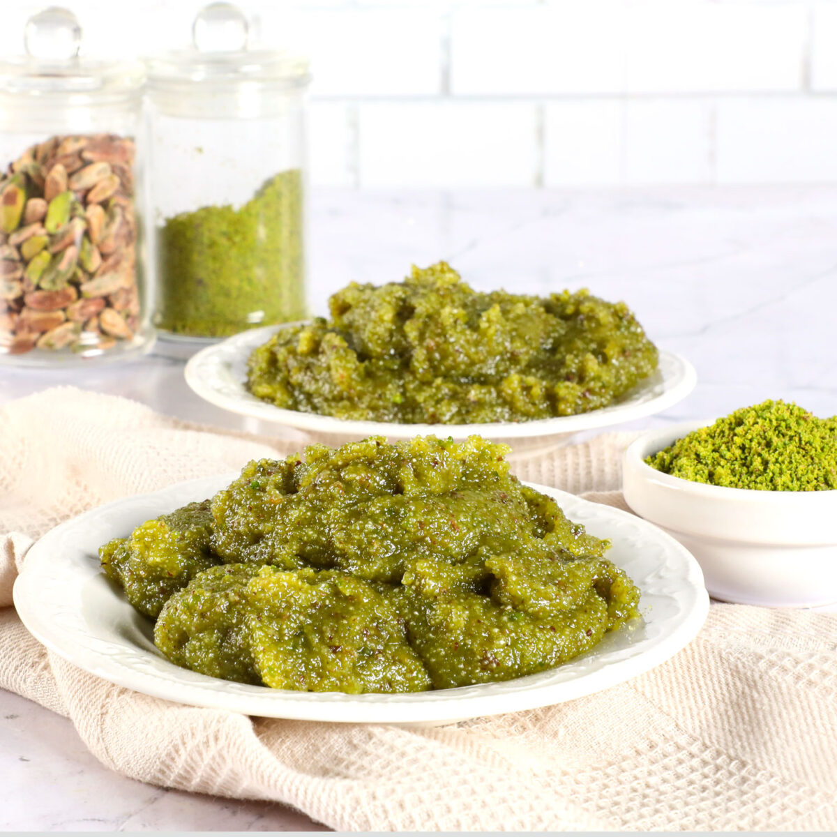 Semolina Halva with Pistachio Haci Serif