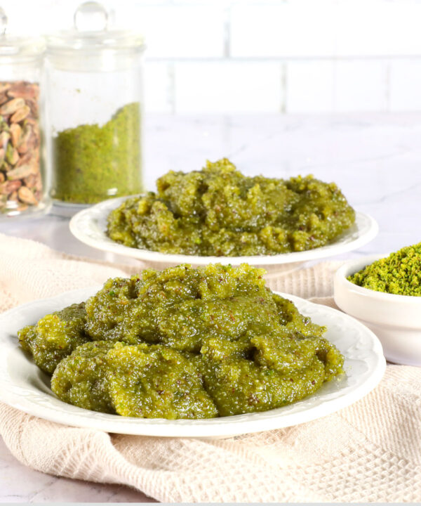 Semolina Halva with Pistachio Haci Serif