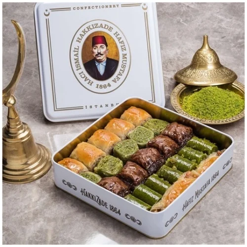 Assorted Baklava in Metal Box