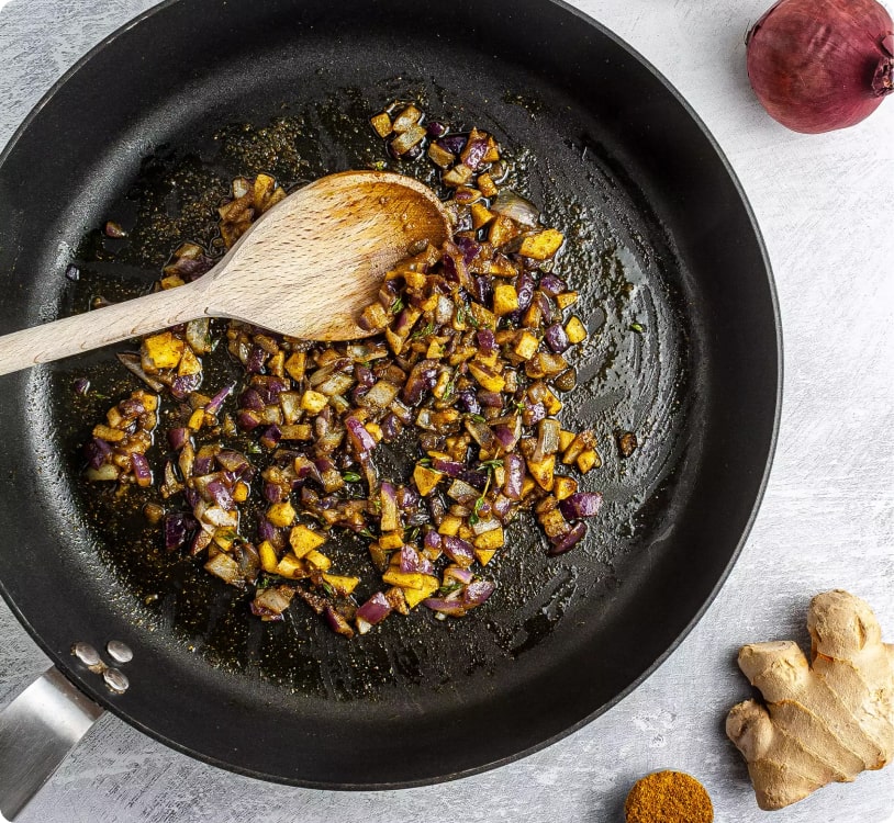 Olive Tapenade Bruschetta With Mango and Eggs 10 vg blog img step 1 opt